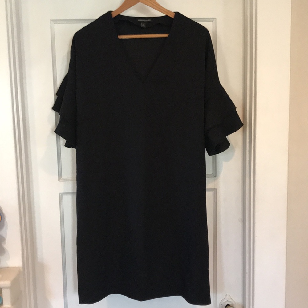Banana Republic black sheath dress Size 12